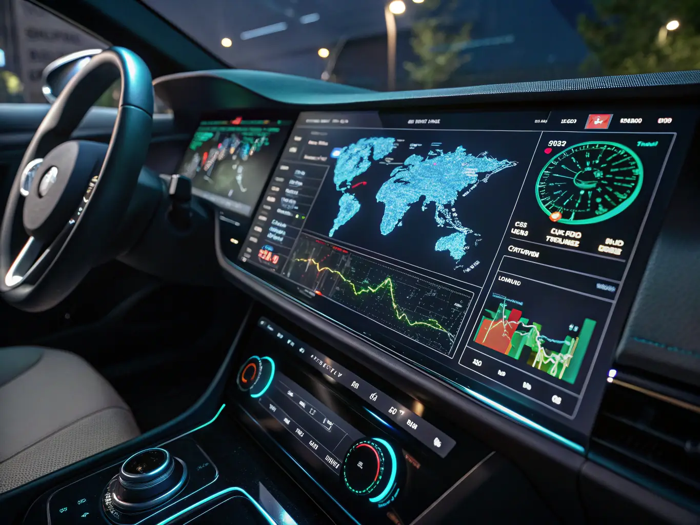 A sleek dashboard interface showing map tiles being uploaded and managed in real-time, highlighting the GeoJSON processing feature.